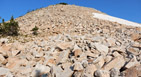 View looking up the lower SE Ridge of Mount Audubon, Indian Peaks Wilderness Area