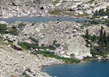 Closeup of the pond north of Mirror Lake, as seen from the lake&rsquo;s SW slope