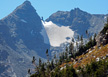 View of Navajo Peak and Dicker&rsquo;s Peck from the trail to Pawnee Pass on the Continental Divide